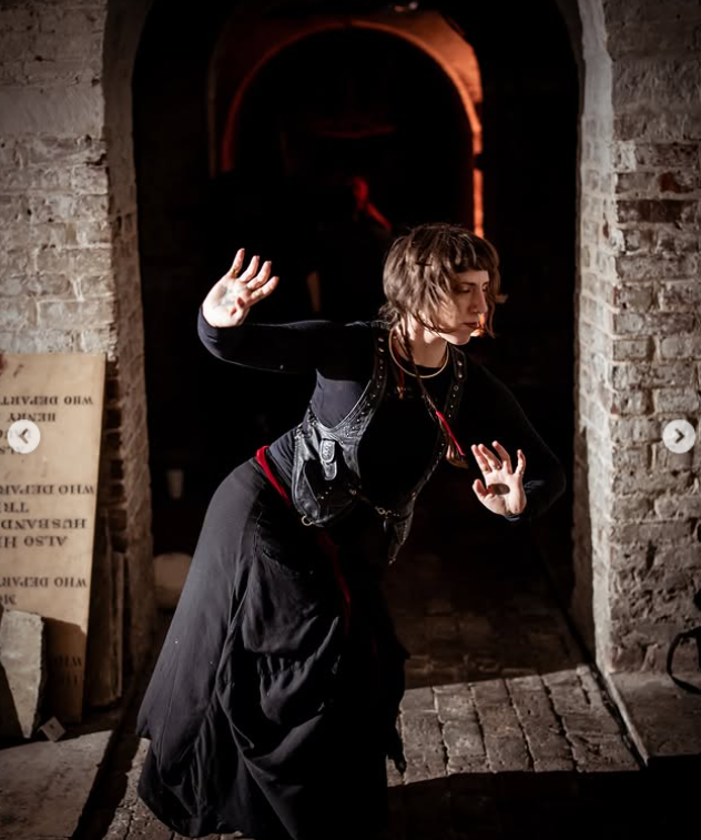 Performance staged within the vaults during Art Voyage