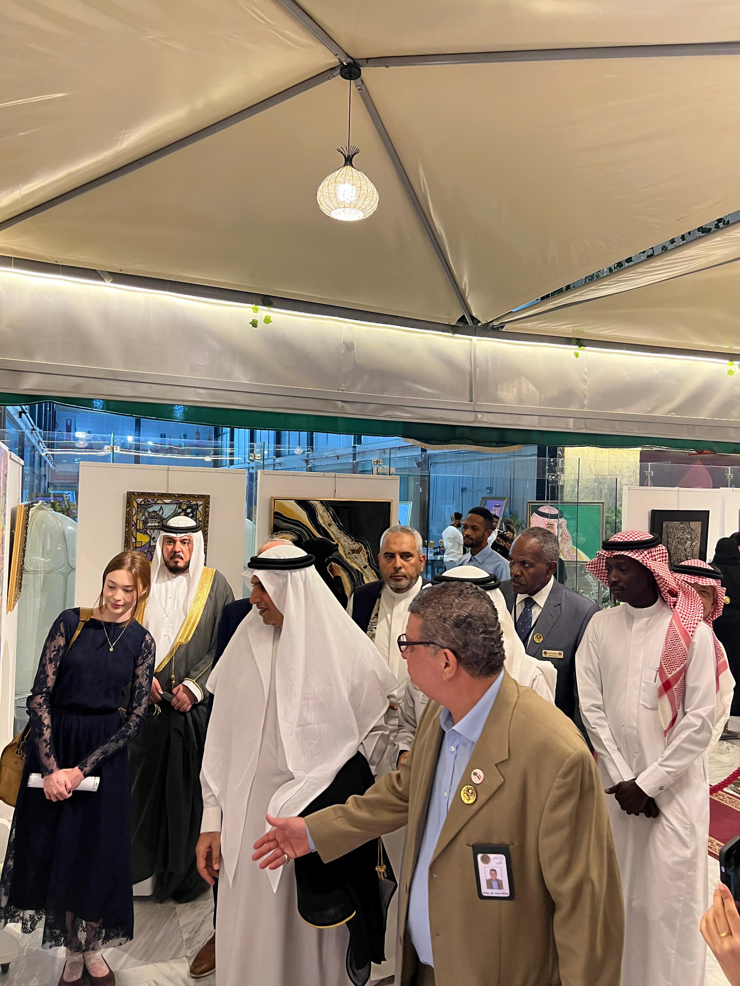 Curatorial walkthrough of the exhibition hall in Jeddah