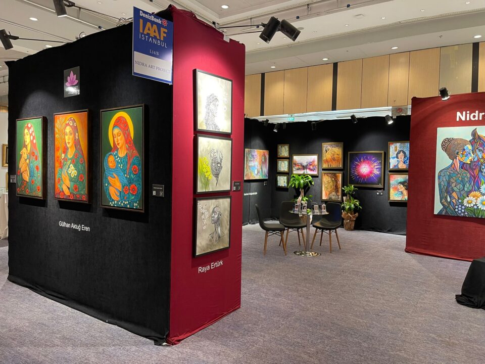 Gallery booth installation at IAAF Istanbul